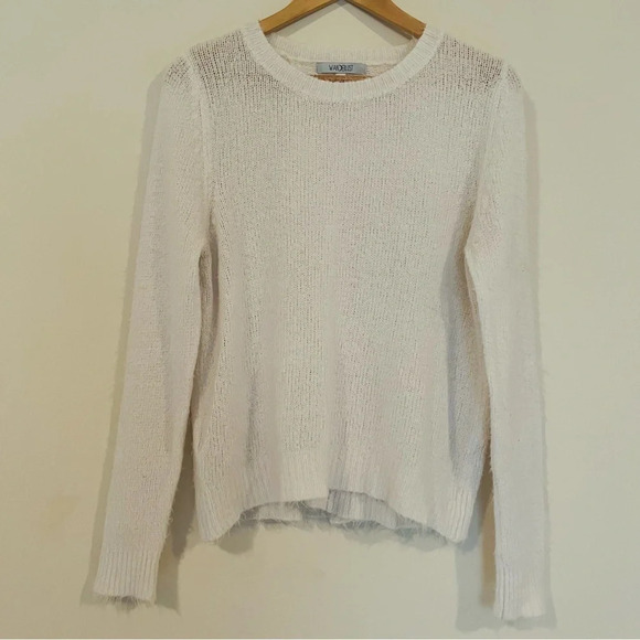 ☀️WANDERLUST Cozy Eyelash Crossover Back Sweater - Picture 1 of 7